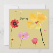 開花する 招待状 (正面)