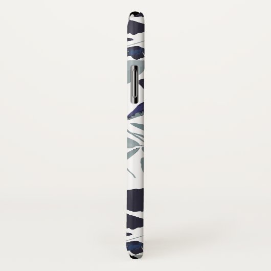 開花つる植物フローラ水の色パターン Case-Mate iPhoneケース (裏面/右)