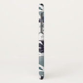 開花つる植物フローラ水の色パターン Case-Mate iPhoneケース (裏面/左)