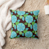 開花つる植物抽象芸術レトロ クッション (ブランケット)