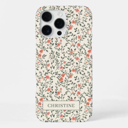 開花つる植物 iPhoneケース (裏面)