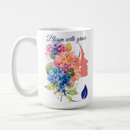 開花とグレイスマグ コーヒーマグカップ