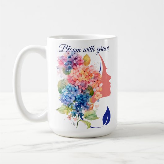 開花とグレイスマグ コーヒーマグカップ (左)