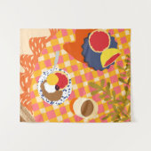 開花とブランチ タペストリー (正面(横))