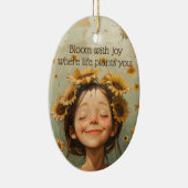 開花と喜び セラミックオーナメント (右)