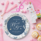 開花と成長ベビーシャワー ペーパープレート (パーティー)