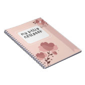 開花と書-フローラノートブック ノートブック (右側)