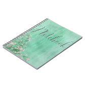 開花と書-フローラノートブック ノートブック (左側)