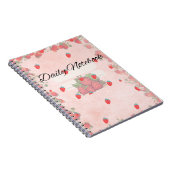 開花と書-フローラノートブック ノートブック (右側)