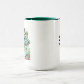 開花と猶予 |植物かわいいの女の子 マグカップ (中央)