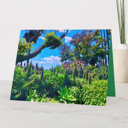 開花と緑 カード (正面)