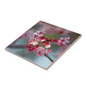 開花のさくらんぼ タイル (側面)