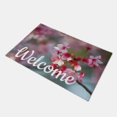 開花のさくらんぼ ドアマット (アングル)