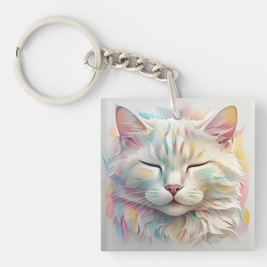 「開花のひげ」 キーホルダー (正面)