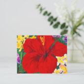 開花のアロハポストカード ポストカード (スタンド正面)