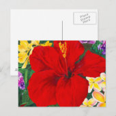 開花のアロハポストカード ポストカード (正面/裏面)