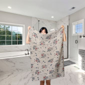 開花のエレガンス： 3ピースフローラタオルセット バスタオルセット