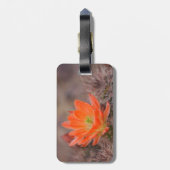 開花のオレンジサボテン ラゲッジタグ (裏面縦)