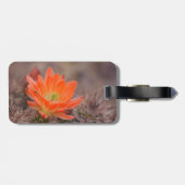 開花のオレンジサボテン ラゲッジタグ (裏面横)