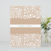 開花のカスタマイズ可能な結婚式 プログラム(Cashmere) プログラム (スタンド正面)