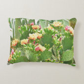 開花のカスタムの枕のウチワサボテンサボテン アクセントクッション (裏面)