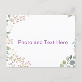 開花のカスタムデザイン ポストカード