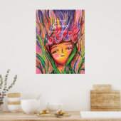 開花のグレース・アートのポスター ポスター (キッチン)