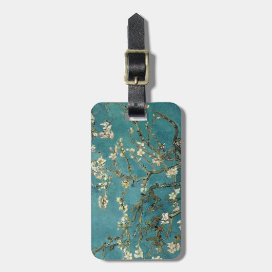 開花のゴッホのアーモンドの枝 ラゲッジタグ (正面縦)