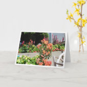 開花のサケ カード (黄色い花)