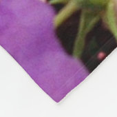 開花のスイートピーの花 フリースブランケット (角)