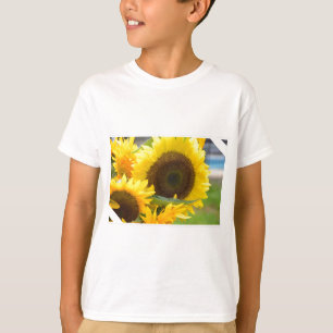 開花のヒマワリ Tシャツ