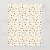 開花のブライダルシャワーへの招待で予算の愛 チラシ (裏面)