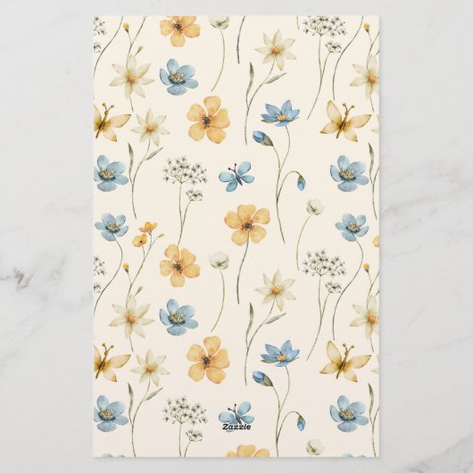 開花のブライダルシャワーへの招待で予算の愛 便箋 (裏面)