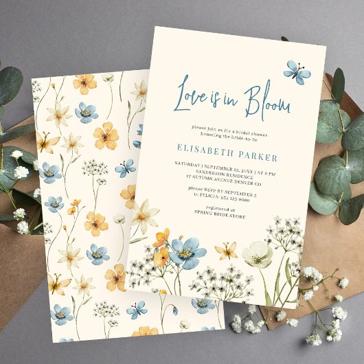 開花のブライダルシャワーへの招待で予算の愛 便箋