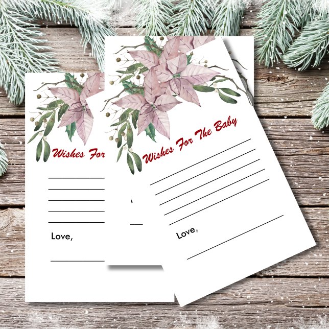 開花のベビーシャワーゲーム冬のベビーへの願い (クリエイターアップロード済み)