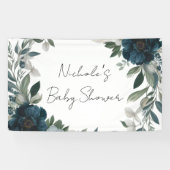 開花のベビー：庭の赤インスパイアちゃんのシャワー 横断幕 (横)