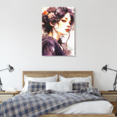 開花のミスティーク#088:エレガンスを受け入れる キャンバスプリント (インサイチュ (寝室))