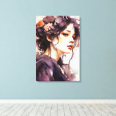 開花のミスティーク#088:エレガンスを受け入れる キャンバスプリント (インサイチュ (ウッドフロア))