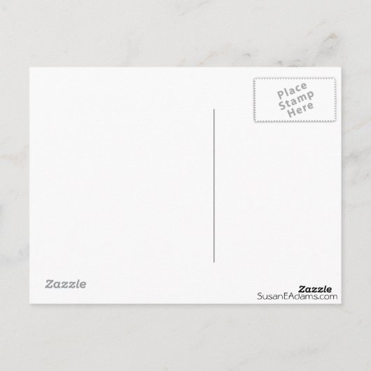 開花のミズキ ポストカード (裏面)