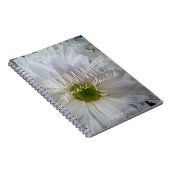 開花のモノグラムのノート ノートブック (右側)