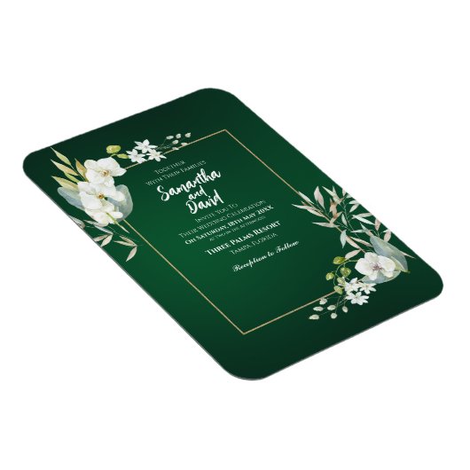 開花のラブマグネット結婚式招待状 マグネット (右側)