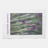 開花のラベンダー キッチンタオル (横)