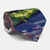 開花のリンゴ絵画の木 ネクタイ (ロール)