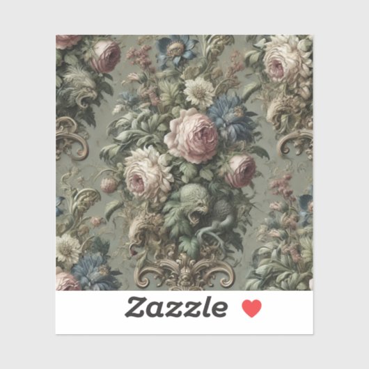 開花の下に何が – ビクトリアン Gothic シール (シート)