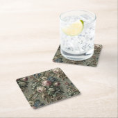 開花の下に何が – ビクトリアン Gothic スクエアペーパーコースター (インサイチュ)