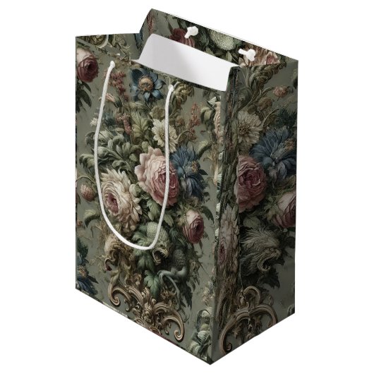 開花の下に何が – ビクトリアン Gothic ミディアムペーパーバッグ (正面アングル)