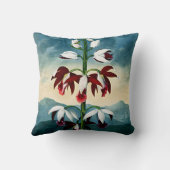 開花の中国のLimodoronの植物のクッション クッション (裏面)