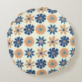 開花の交響楽団円枕 ラウンドクッション (裏面)