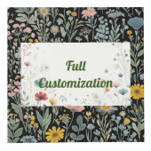 開花の思い出:完全にカスタマイズ フォトキューブ (正面)