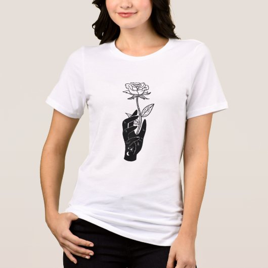 開花の恵み(花) トライブレンドTシャツ (正面)